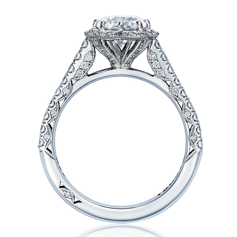 Tacori HT2555RD Petite Crescent Bloom Engagement Ring Setting