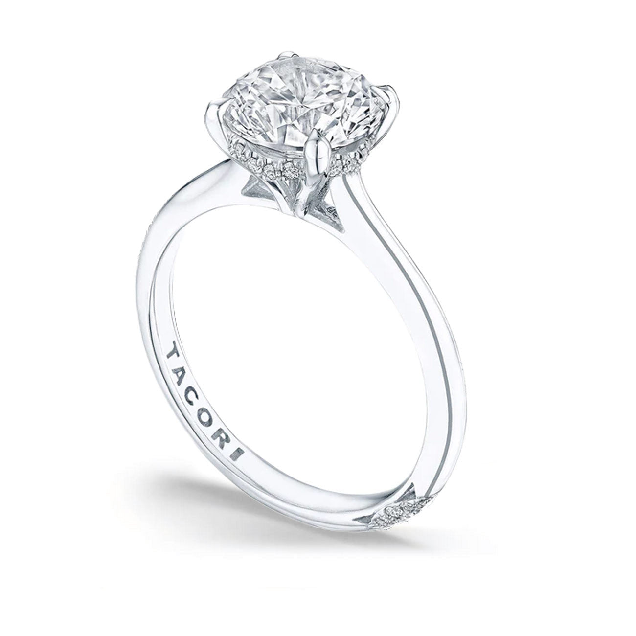 Tacori Founder's Collection Round Pave Hidden Halo Engagement Ring Setting
