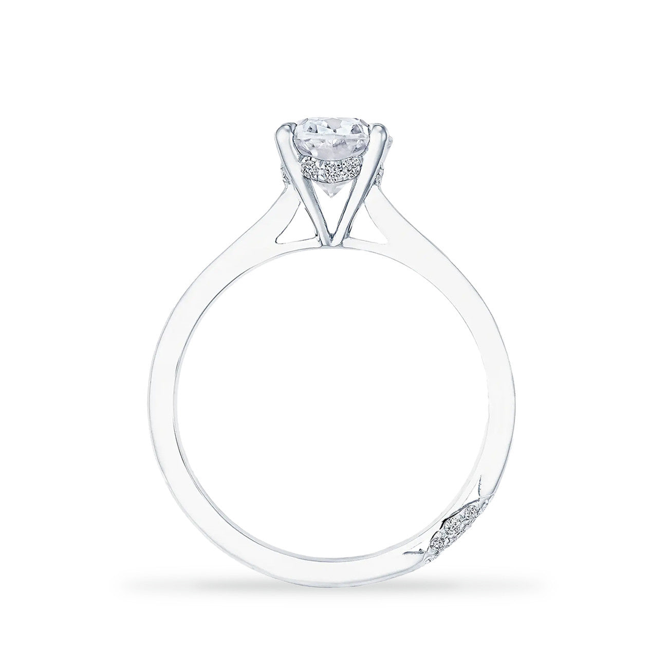 Tacori Founder's Collection Pave Hidden Halo Oval Engagement Ring Setting