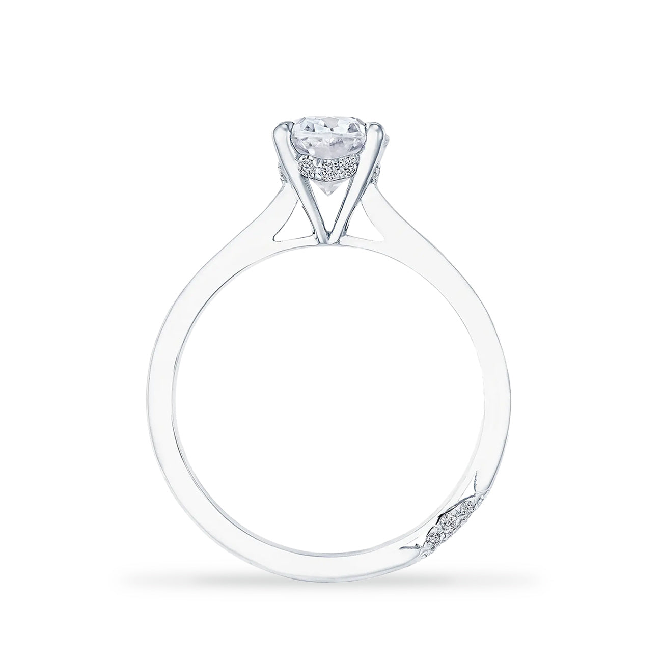 Tacori Founder's Collection Pave Hidden Halo Oval Engagement Ring Setting