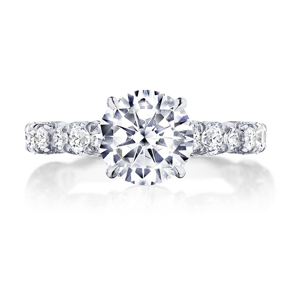 Tacori RoyalT Platinum Hidden Bloom Diamond Engagement Setting