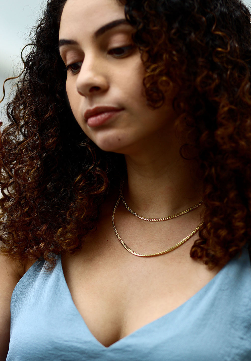 Solid Gold Cuban Link Chain Necklace - 3.3mm