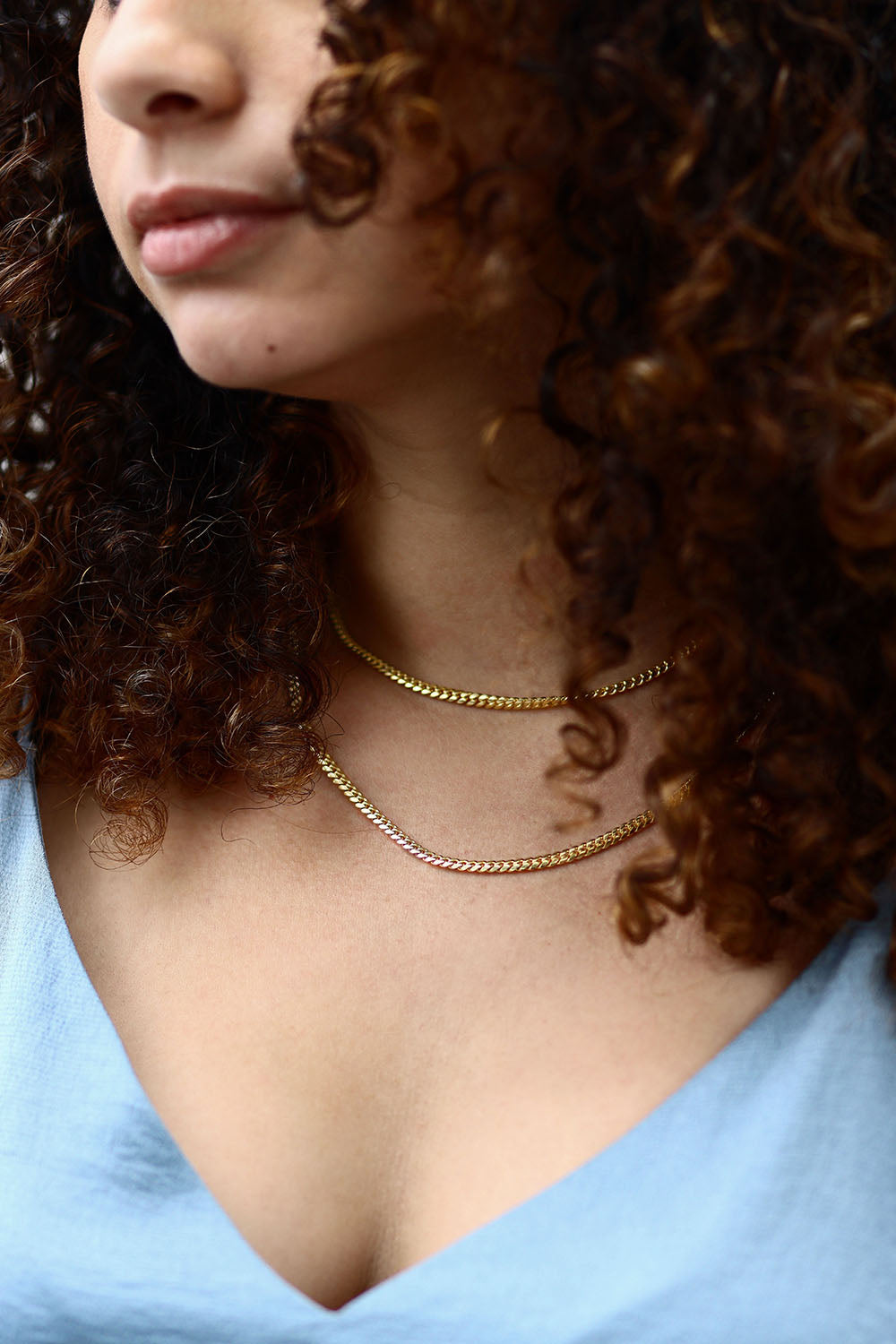 Solid Gold Cuban Link Chain Necklace - 4mm