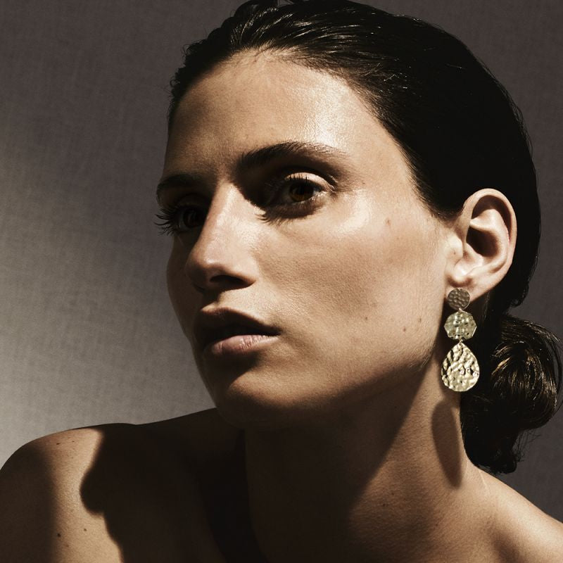 Ippolita Classico Gold Crinkle Dangle Earrings