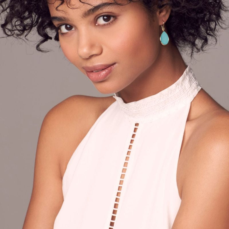 Ippolita Polished Rock Candy Mini Teardrop Turquoise Earrings
