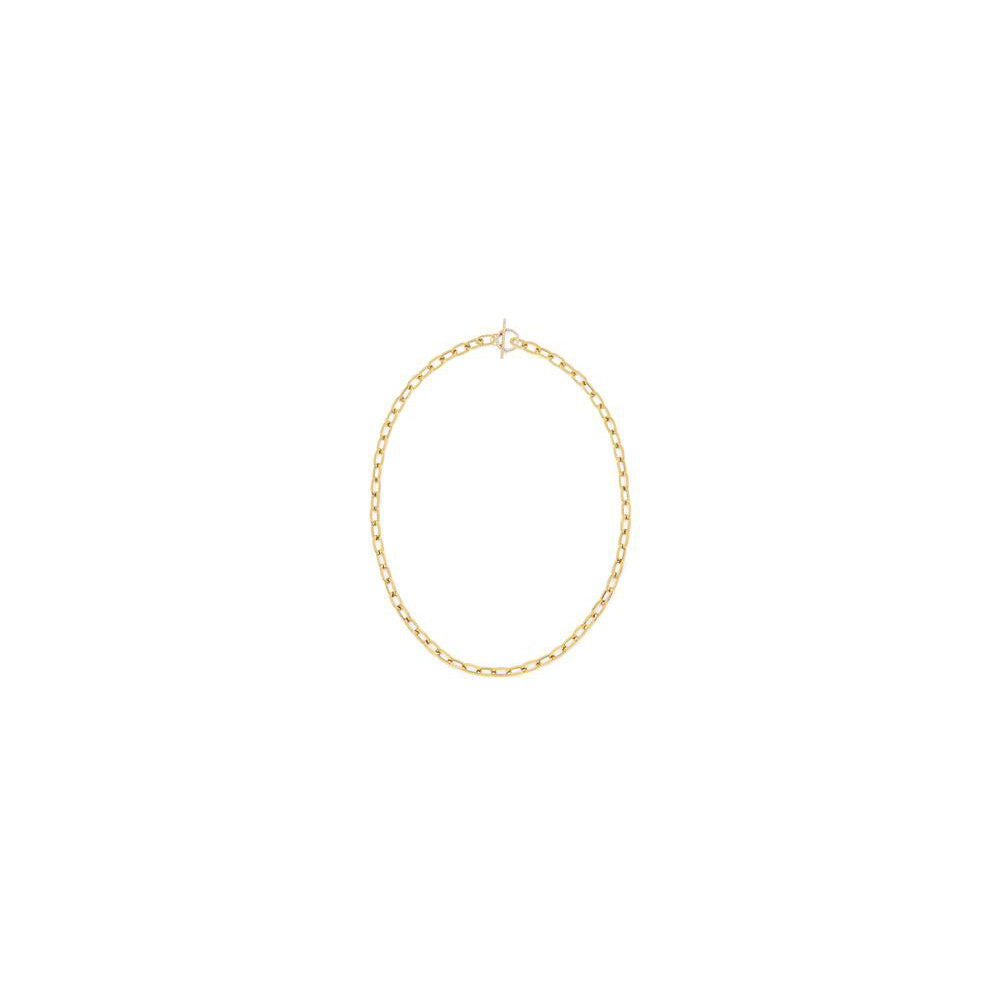 EF Collection Jumbo Diamond Toggle Necklace