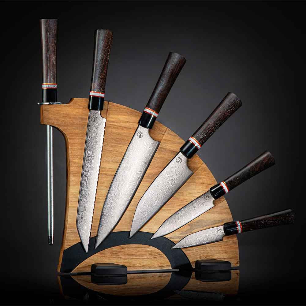 William Henry Kultro Gourmet Ebony Cutlery Knife Set