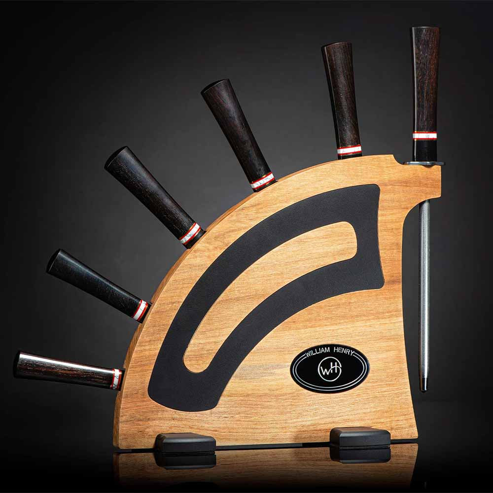 William Henry Kultro Gourmet Ironwood Cutlery Knife Set