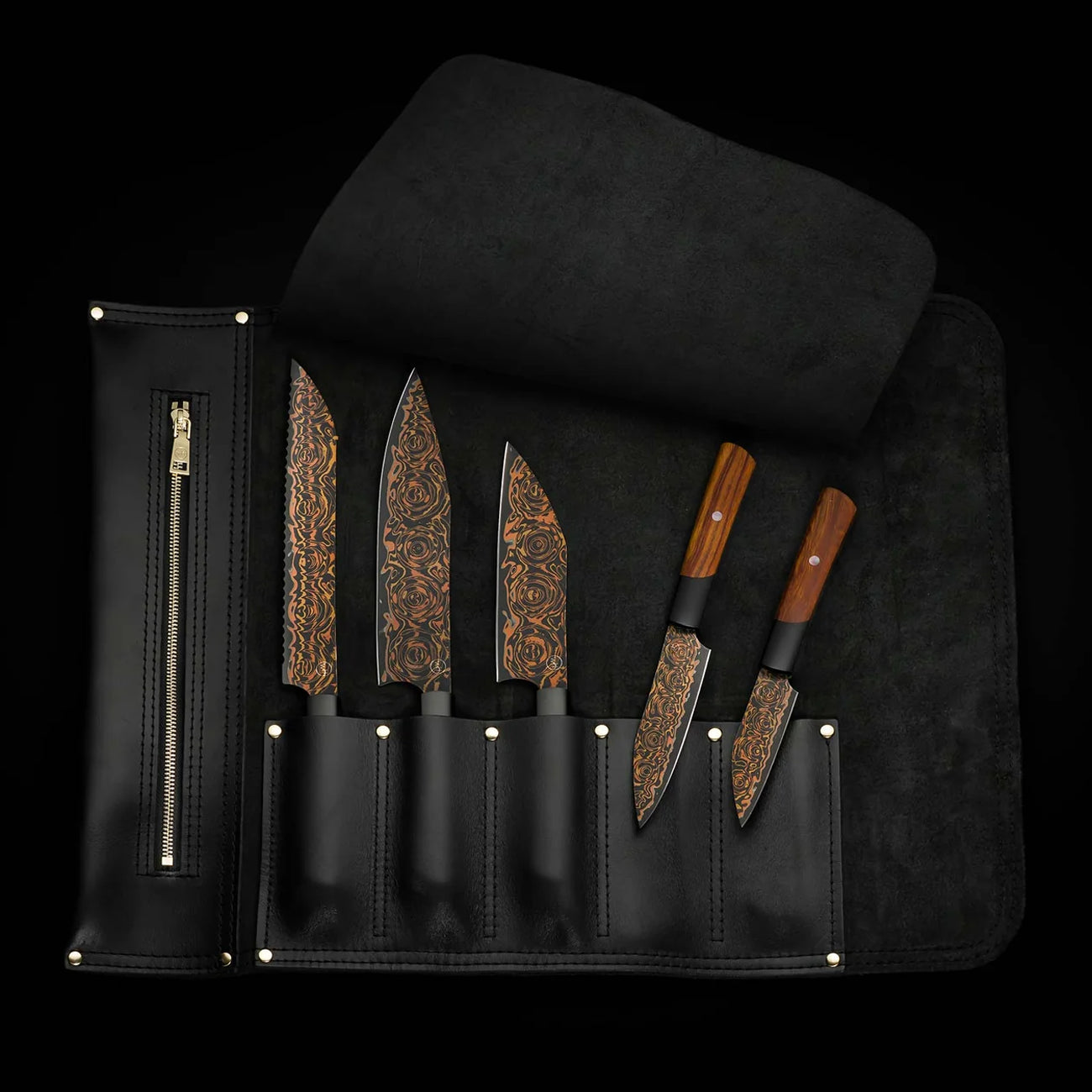 William Henry K22 Black Flare Chef Knives