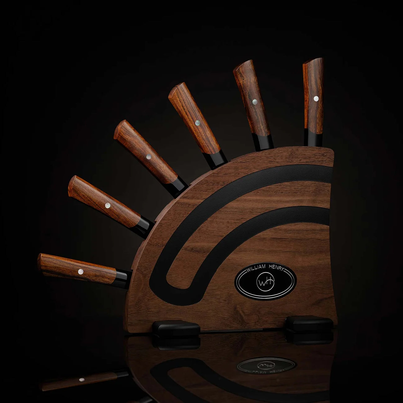 William Henry K22 Black Flare Steak Knives