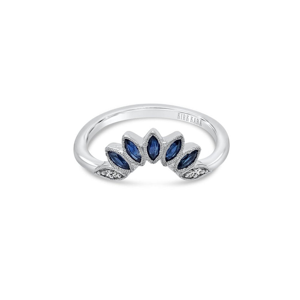 Kirk Kara Sapphire Tiara Wedding Band