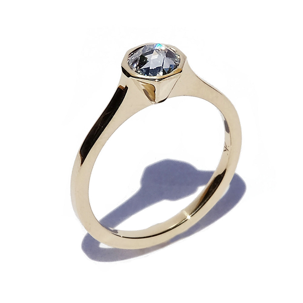 KATKIM Rosecut Cosma Engagement Ring in Yellow Gold