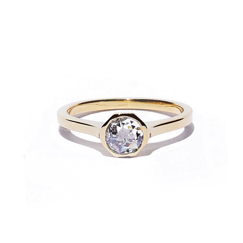 KATKIM Rosecut Cosma Engagement Ring in Yellow Gold