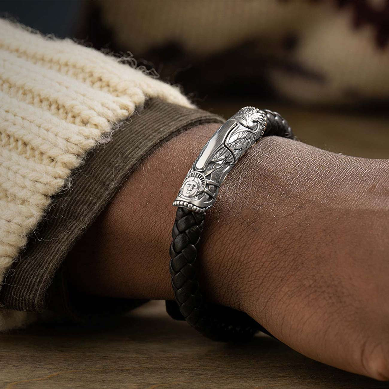 William Henry Yosemite Leather Bracelet