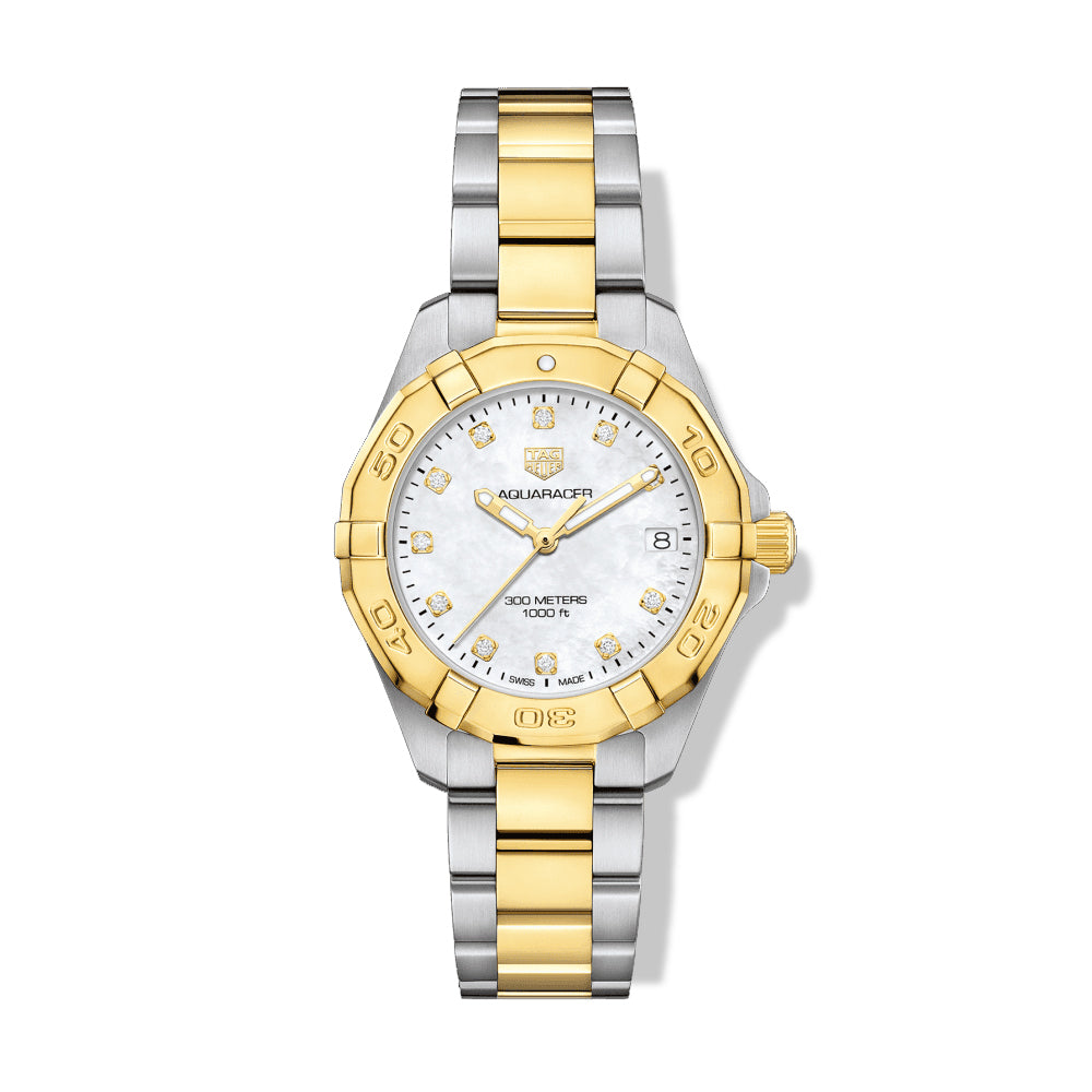 TAG Heuer Aquaracer Quartz Ladies Watch Steel and Yellow Gold - 32mm