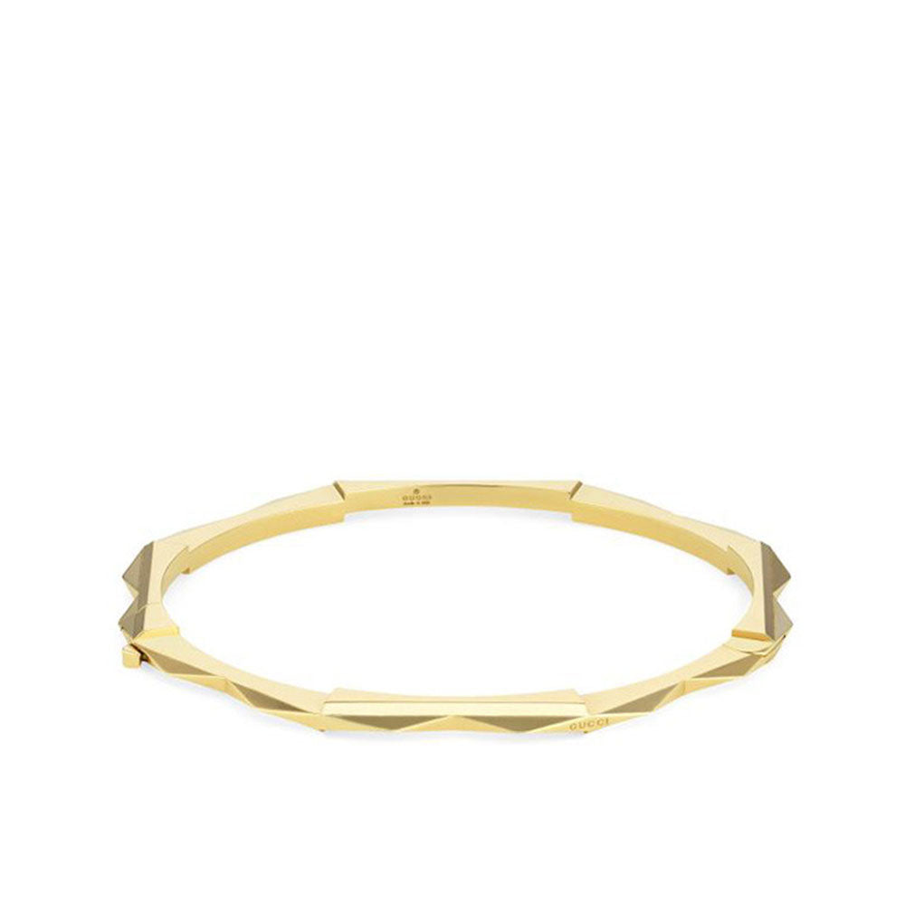 Gucci Link to Love Studded Bracelet In Yellow Gold