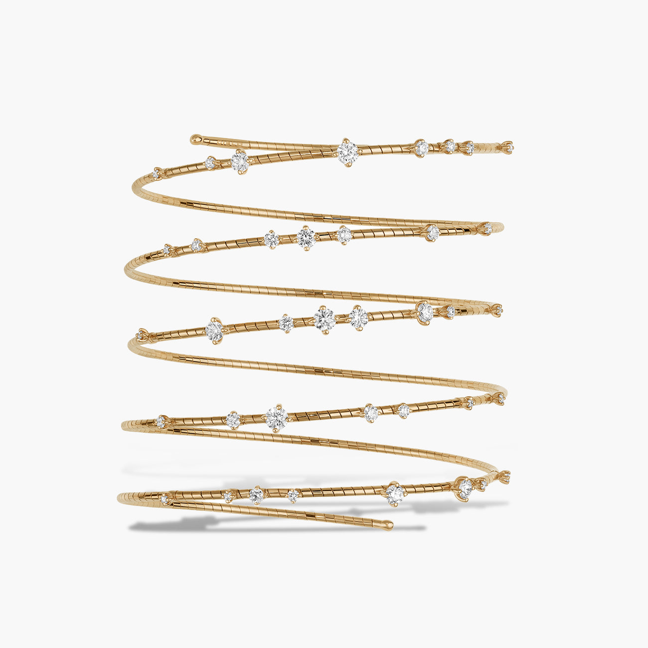 Mattia Cielo 18K Yellow Gold Diamanti 5-Row Diamond Bracelet