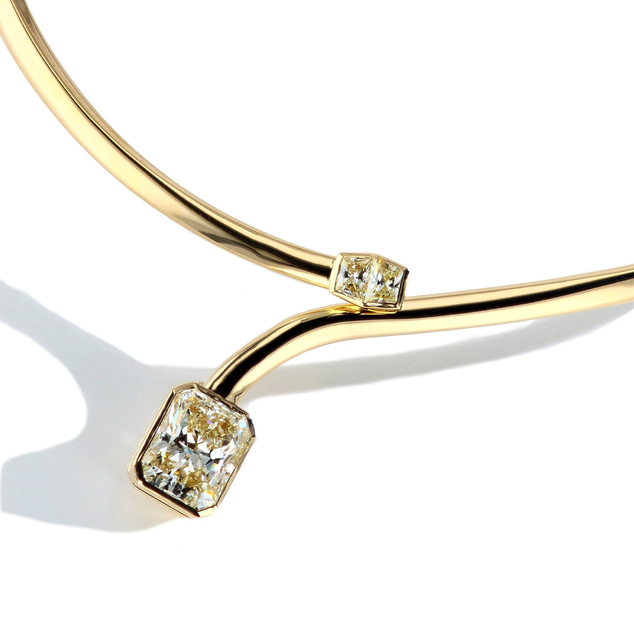 7 Carat Radiant Natural Diamond Choker