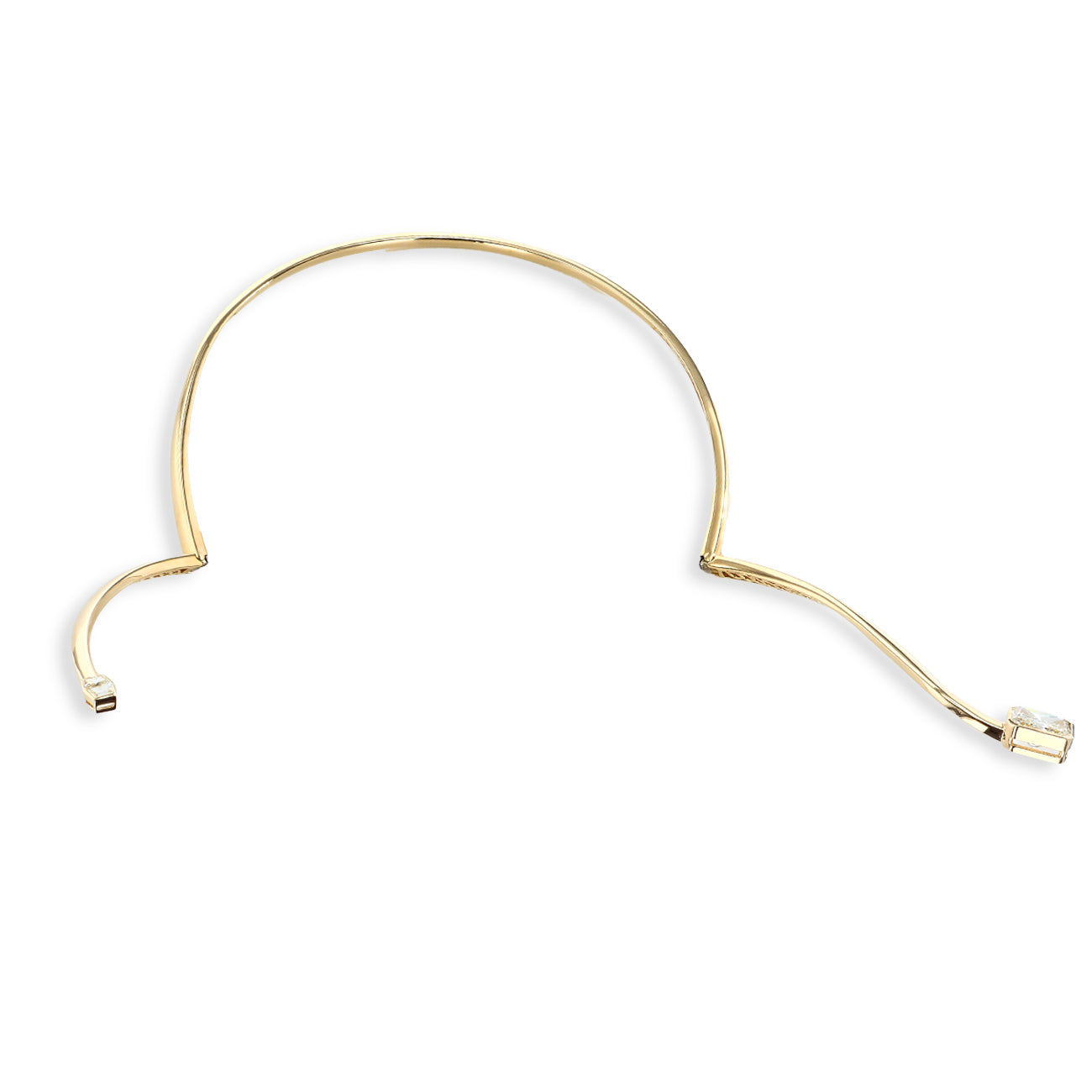 7 Carat Radiant Natural Diamond Choker