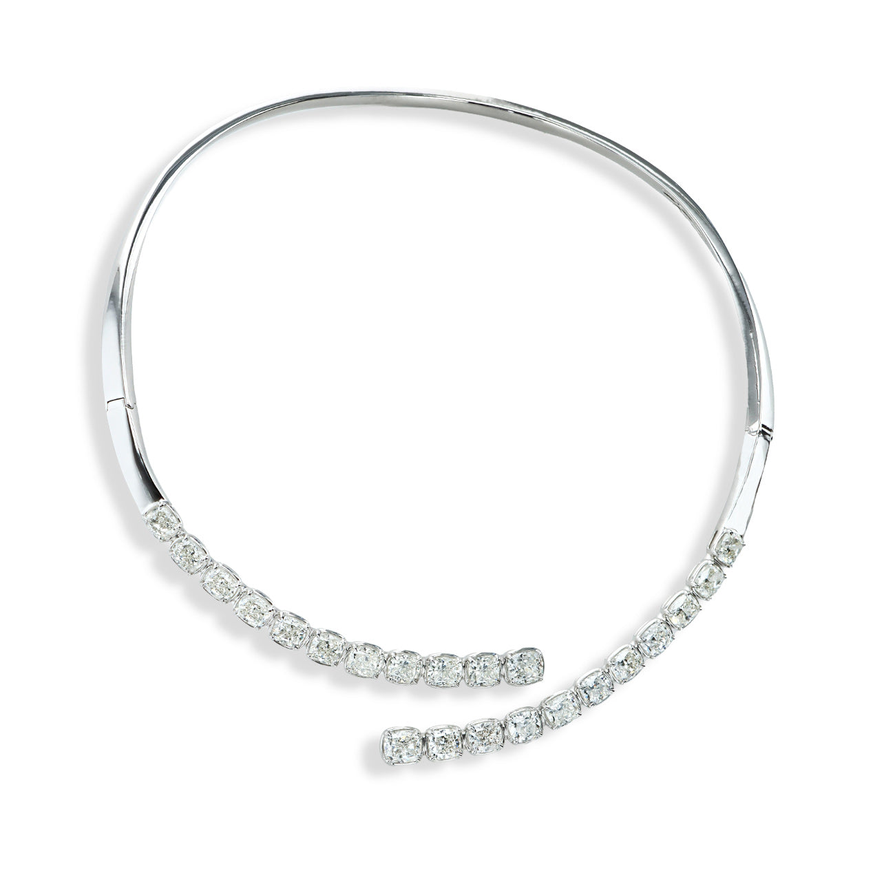 23 Carat Natural Diamond Bypass Choker