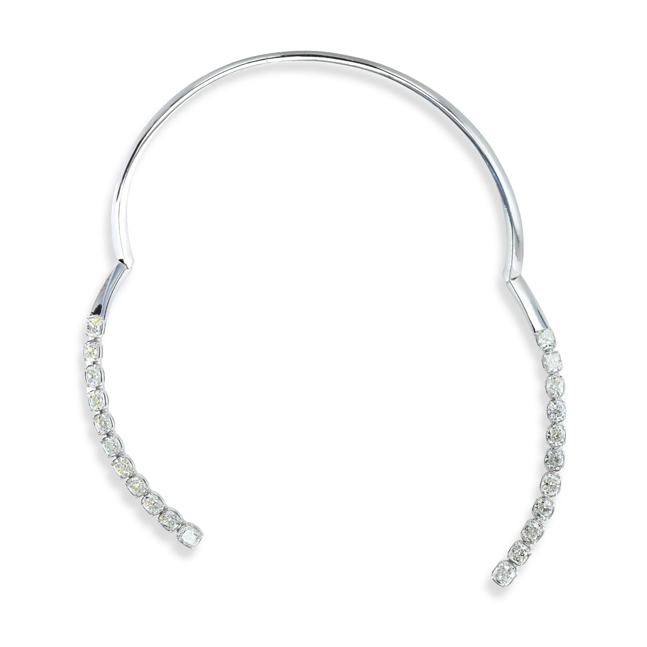 23 Carat Natural Diamond Bypass Choker