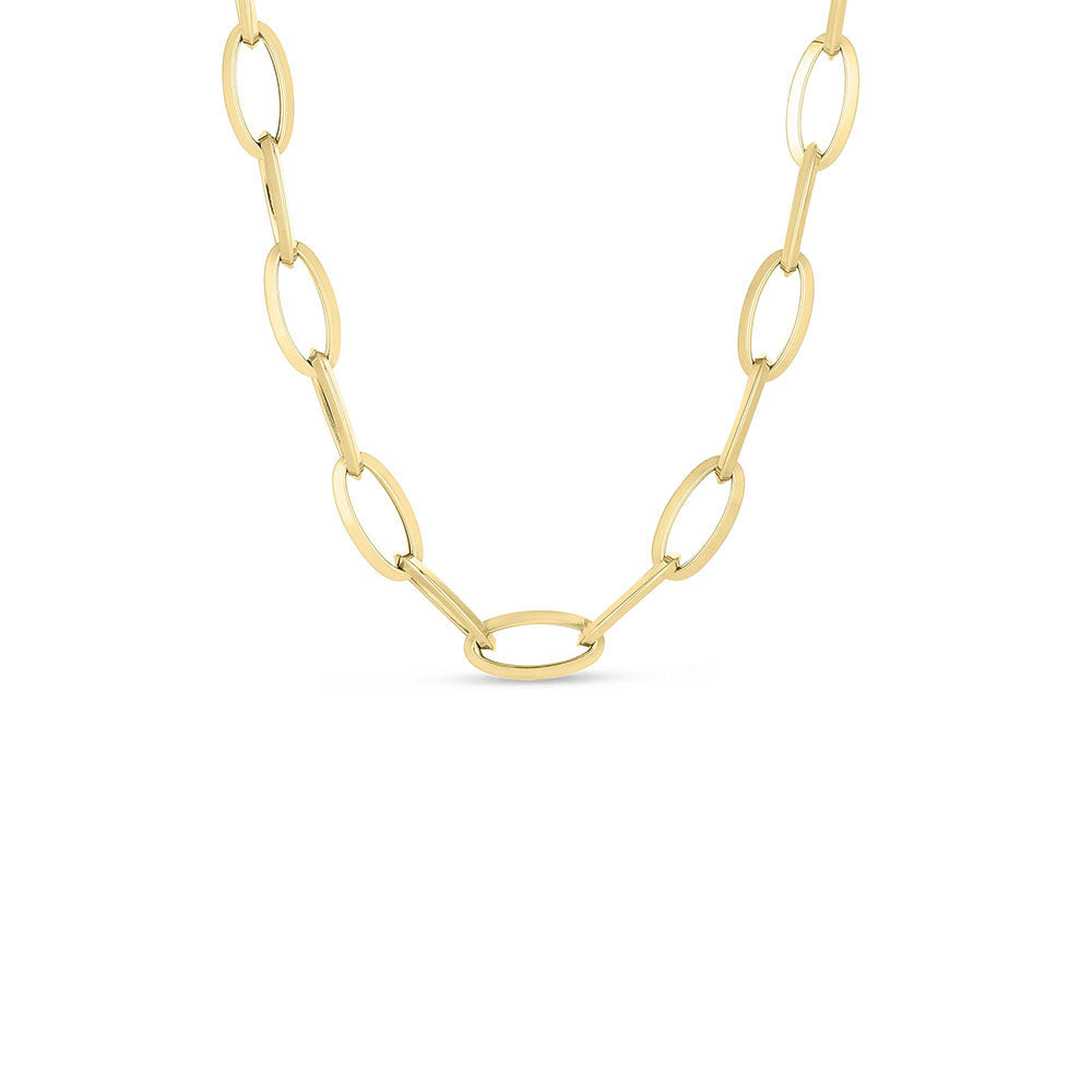 Roberto Coin Designer Gold Collection Link Necklace