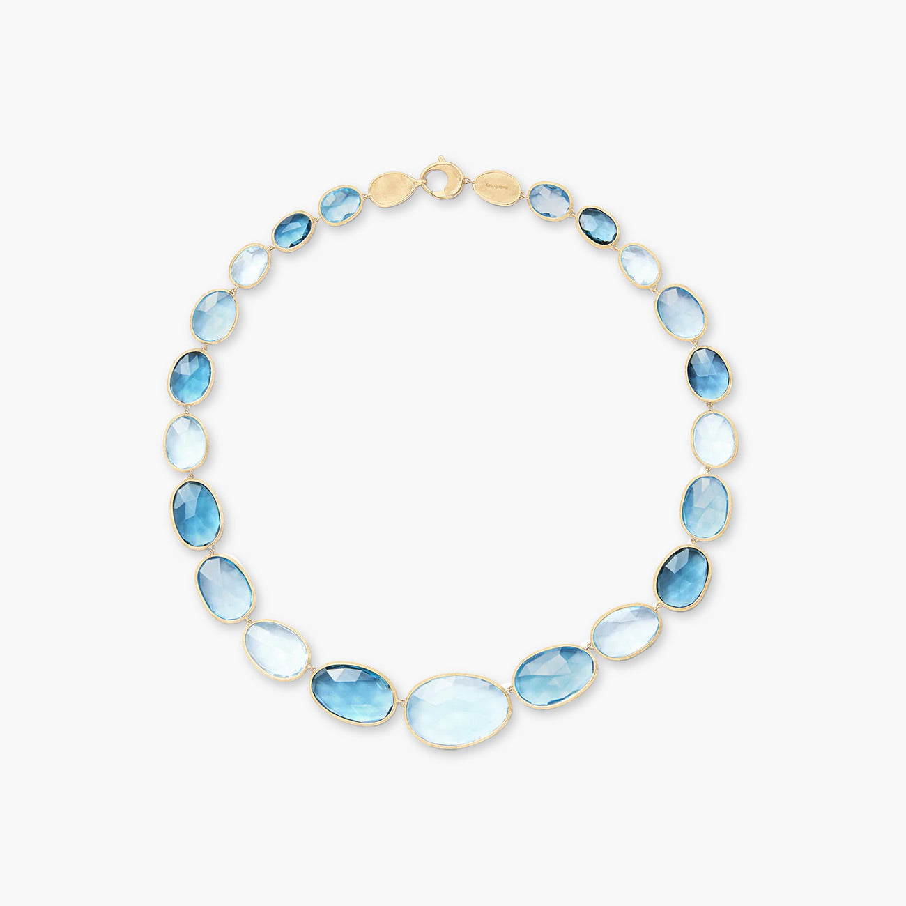 Marco Bicego Lunaria Topaz Graduated Necklace
