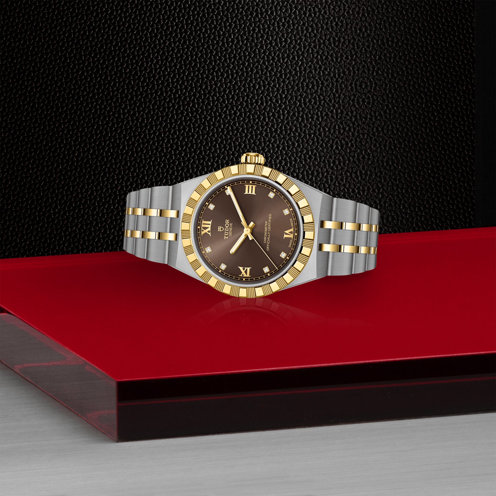 TUDOR Royal with 30mm Steel and Gold with Brown Dial