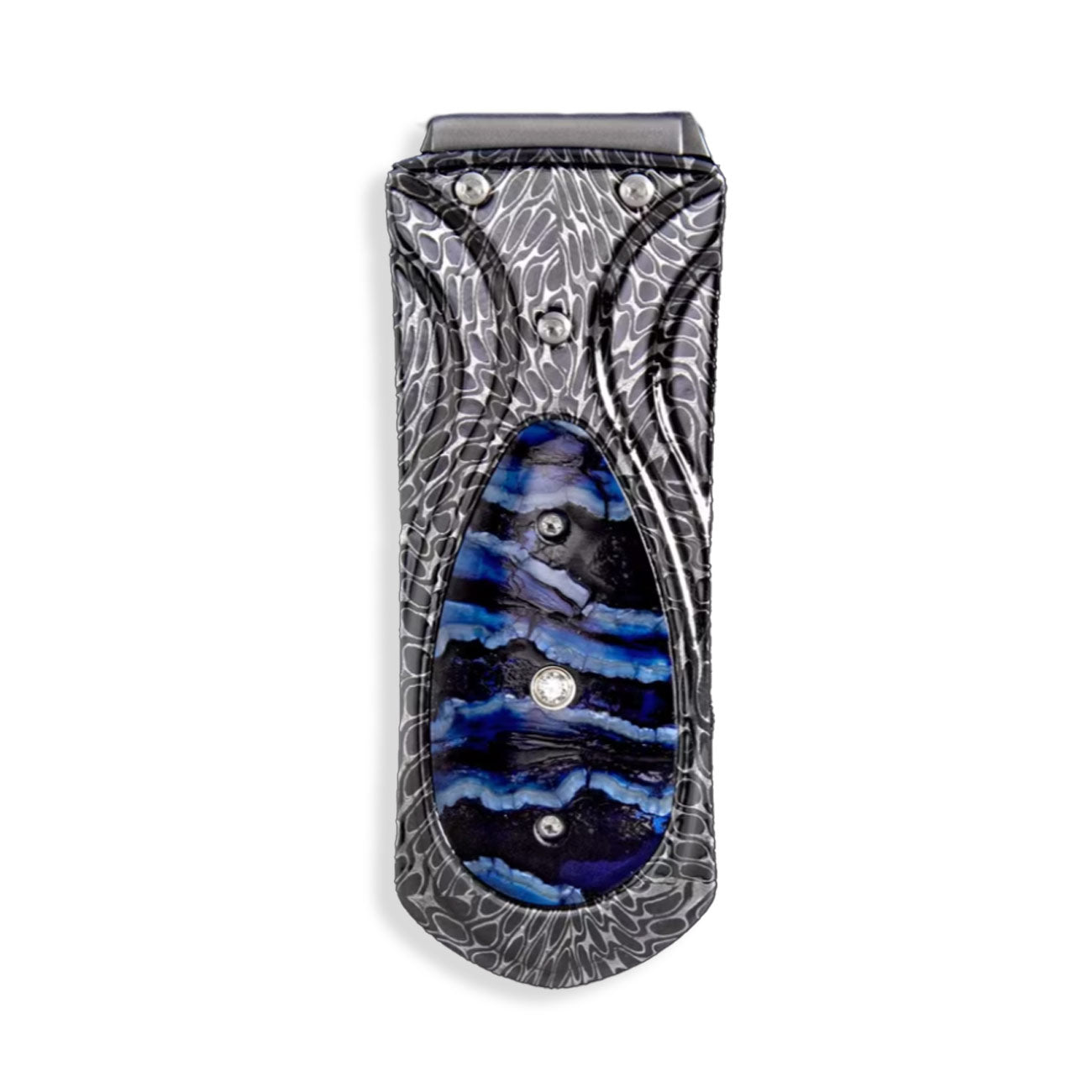 William Henry Zurich Blue Cache Money Clip