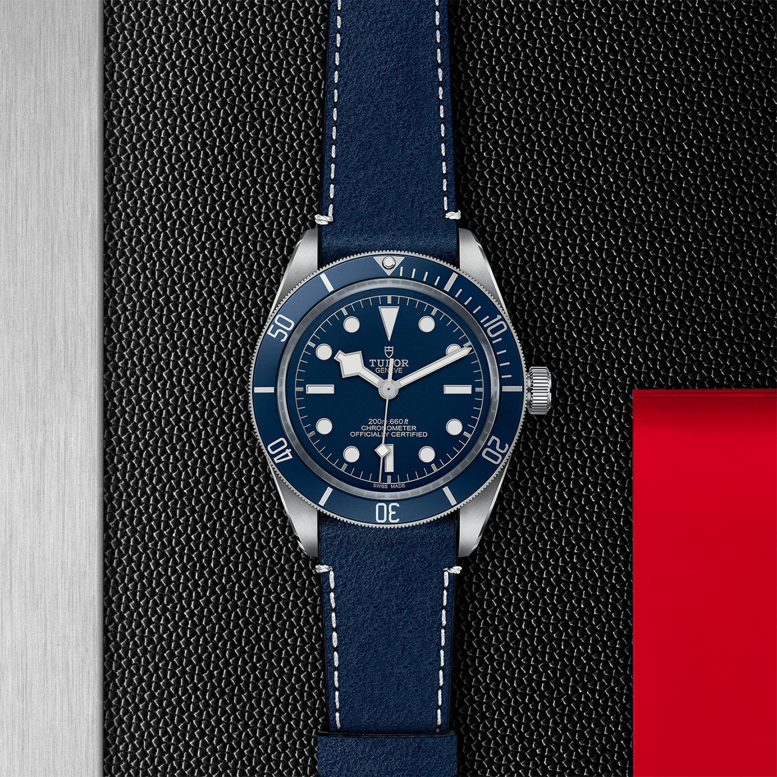 TUDOR Black Bay 58 with 39mm Steel Case and Blue “soft Touch” Strap