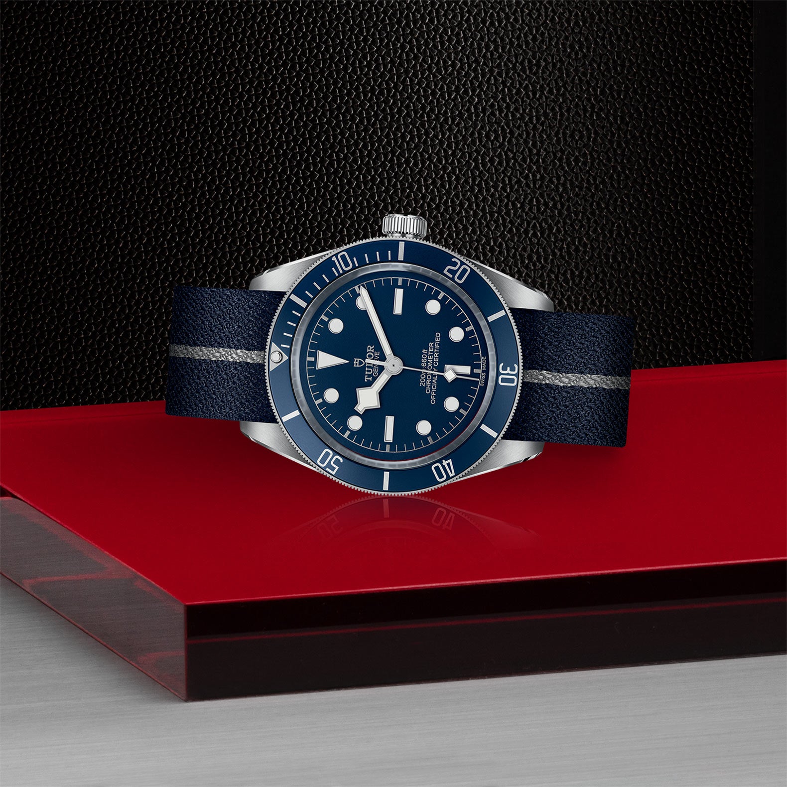 TUDOR Black Bay 58 with 39mm Steel Case and Blue Fabric Strap