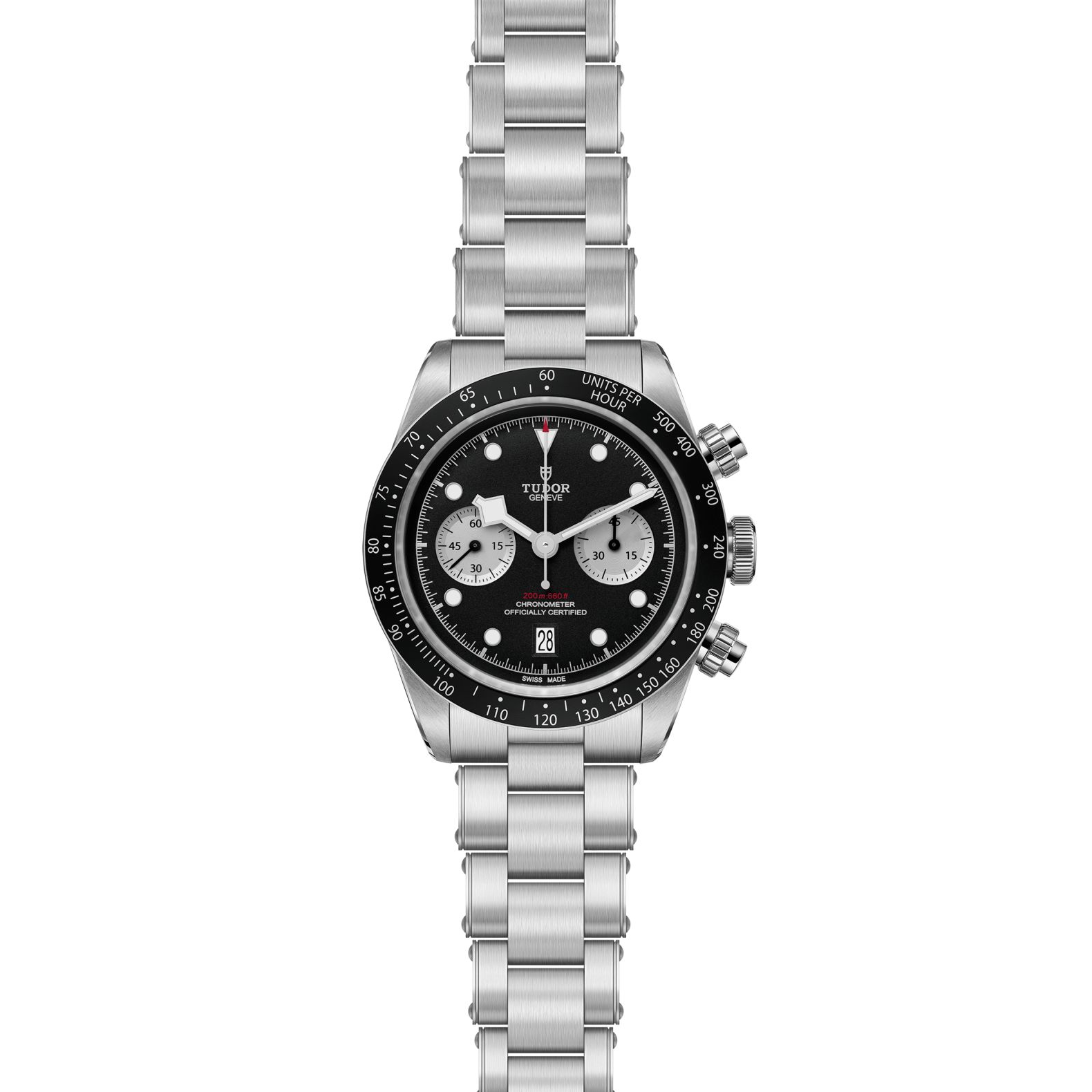 TUDOR Black Bay Chrono Black Dial with 3 Link Bracelet