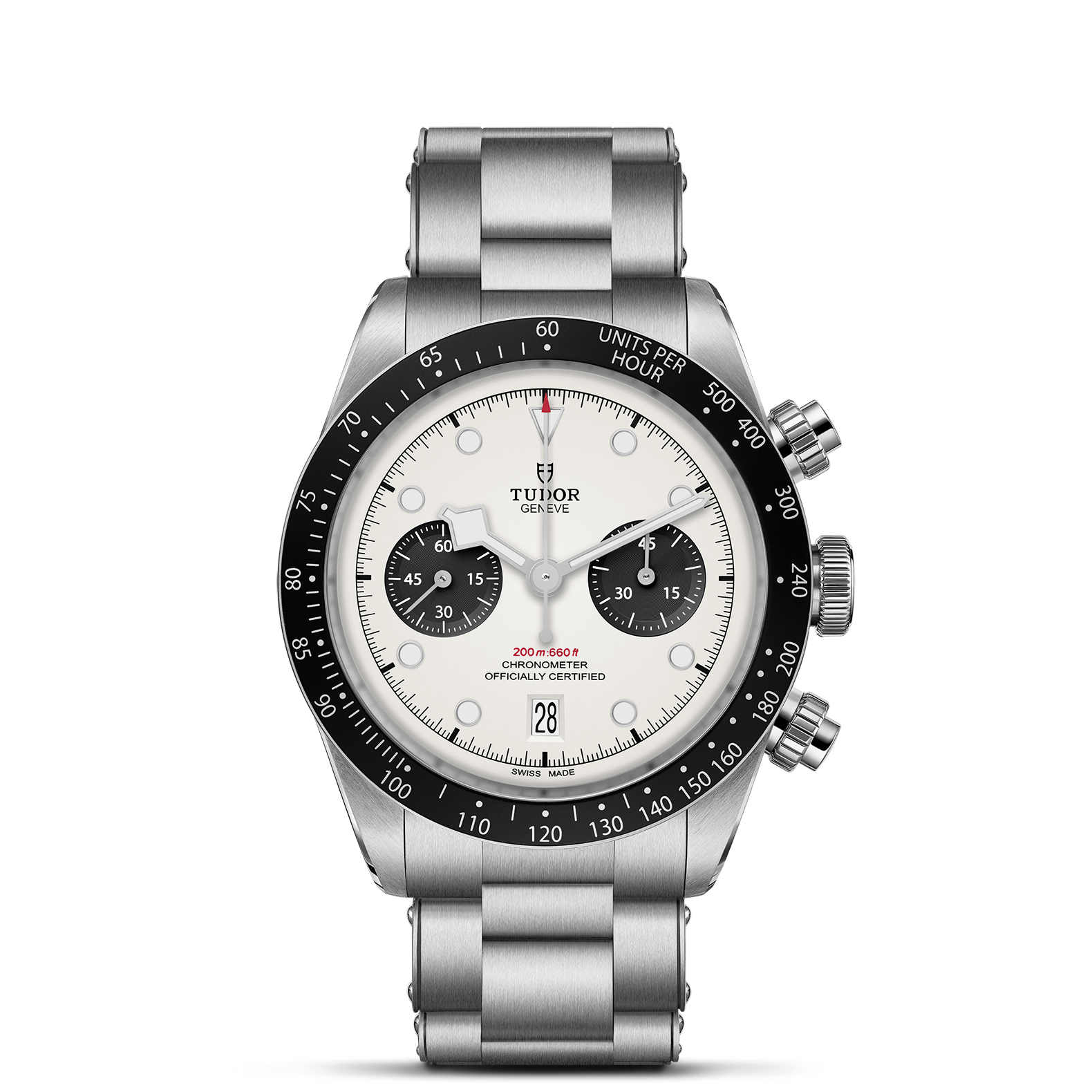 TUDOR Black Bay Chrono Opaline Dial with 3 Link Bracelet