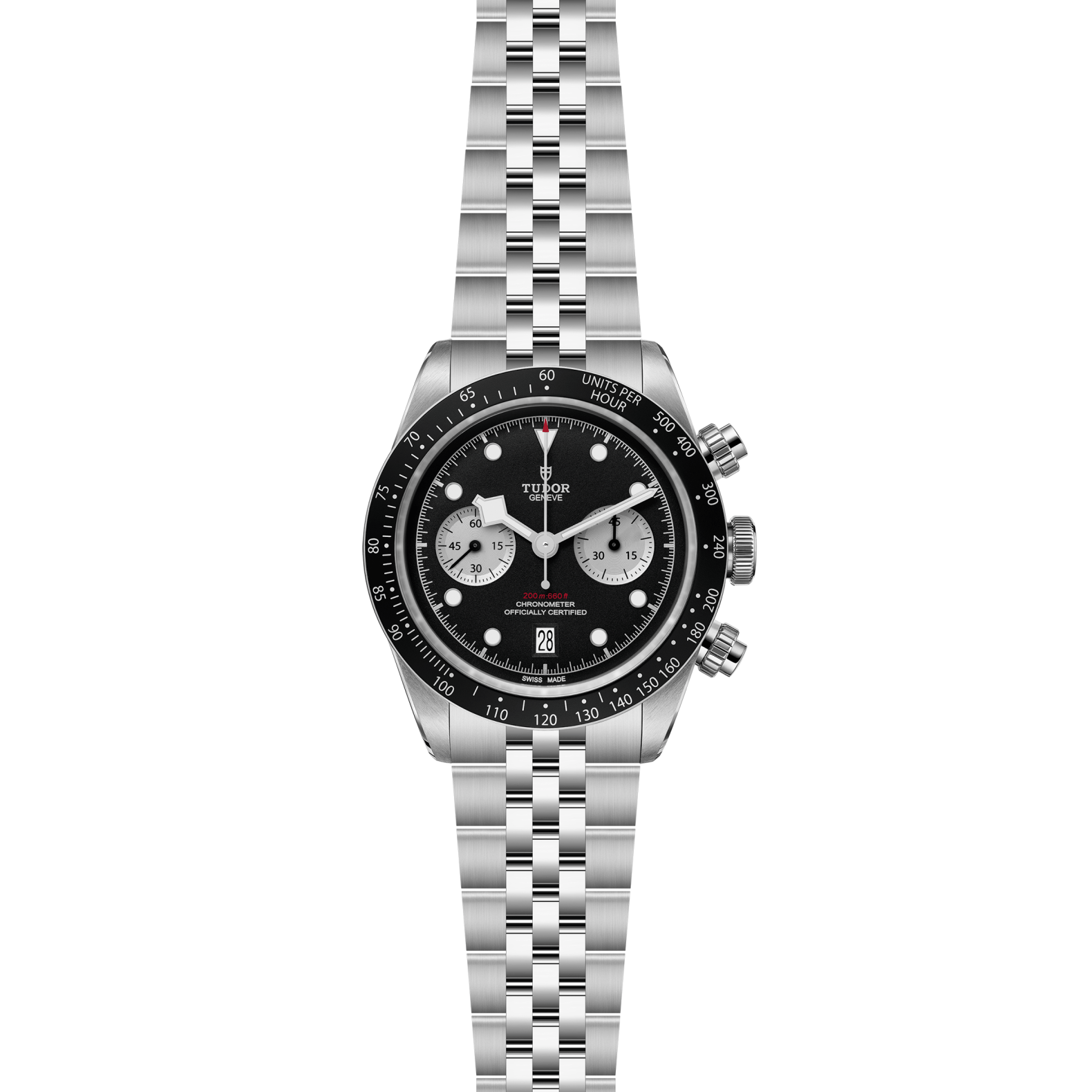 TUDOR Black Bay Chrono Black Dial with 5 Link Bracelet