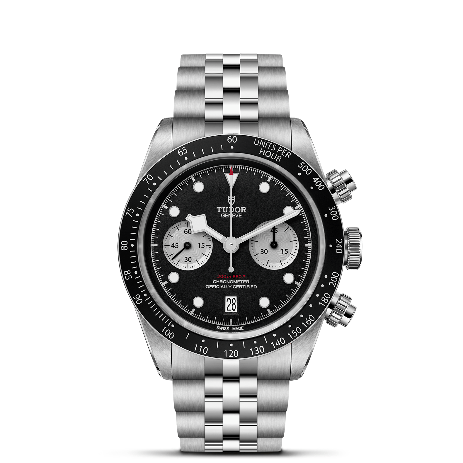 TUDOR Black Bay Chrono Black Dial with 5 Link Bracelet
