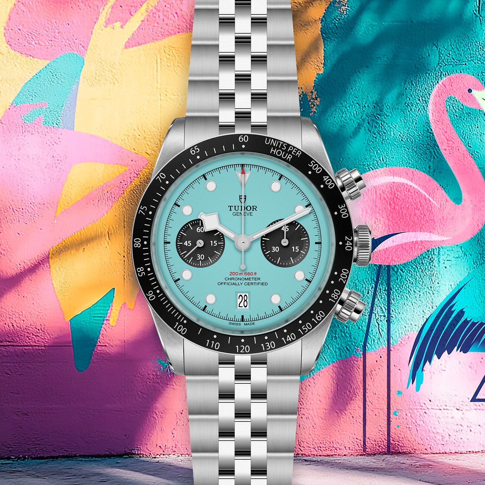 TUDOR Black Bay Chrono Flamingo Blue with 41mm Case