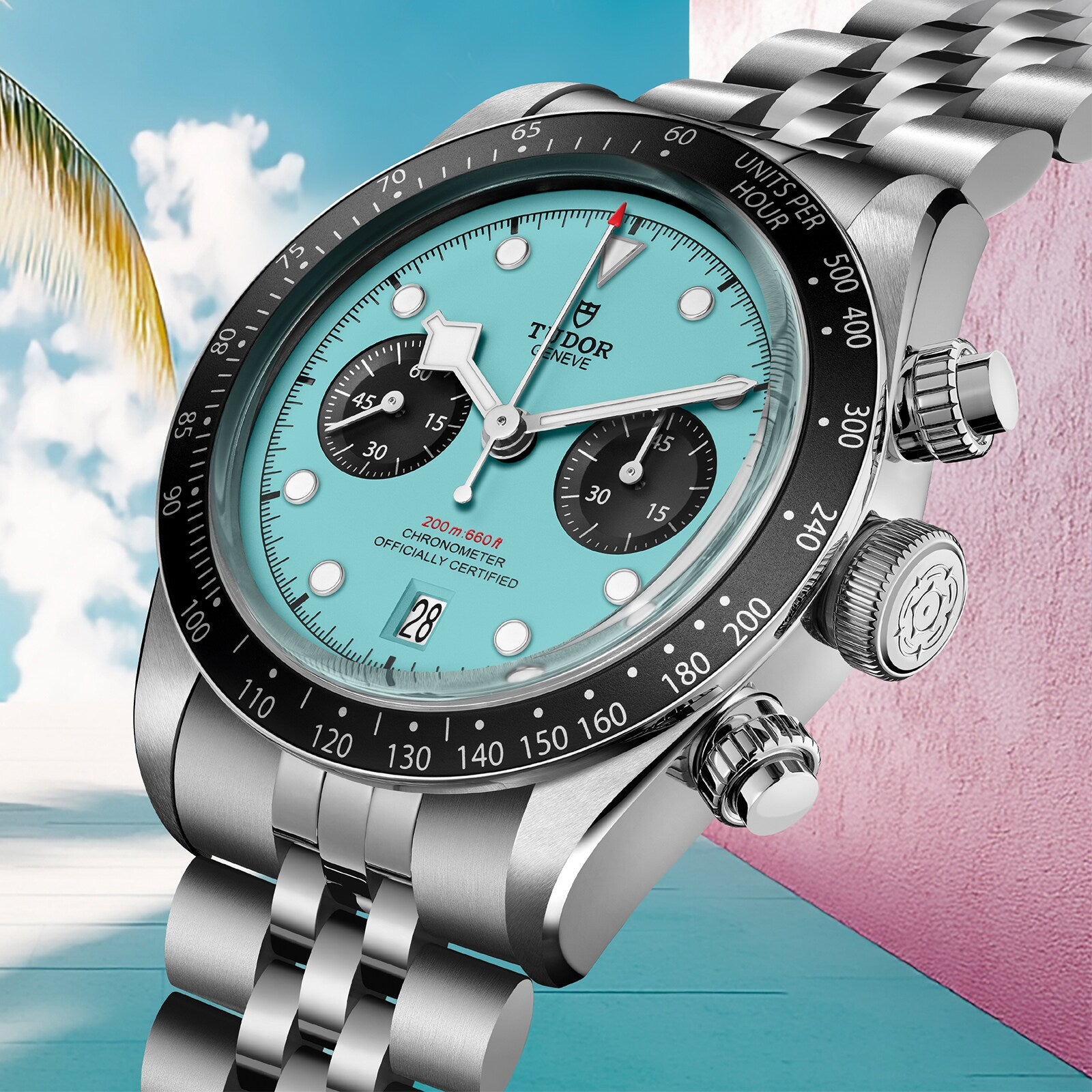 TUDOR Black Bay Chrono Flamingo Blue with 41mm Case