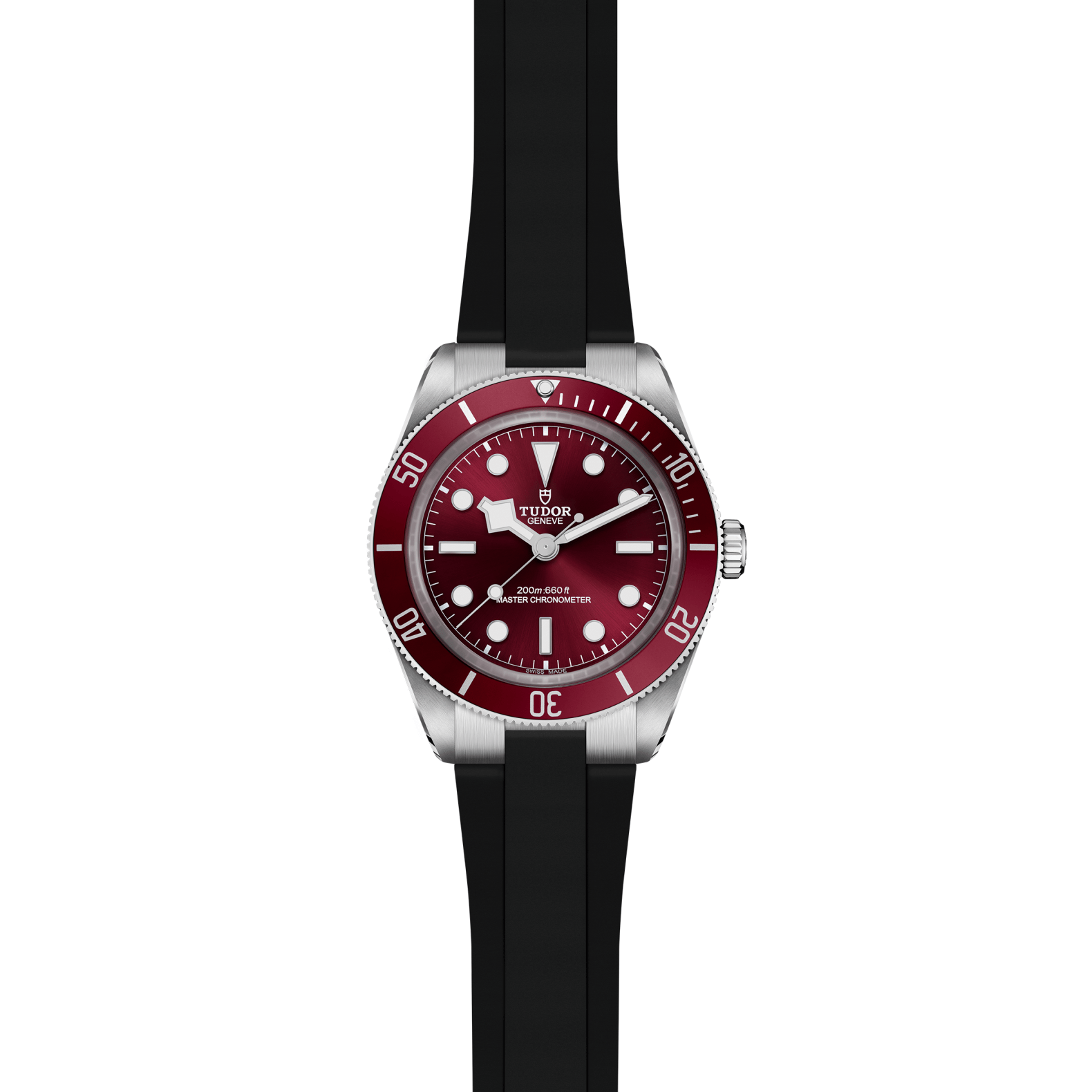 TUDOR Black Bay 58 with Burgundy Dial and Rubber Strap