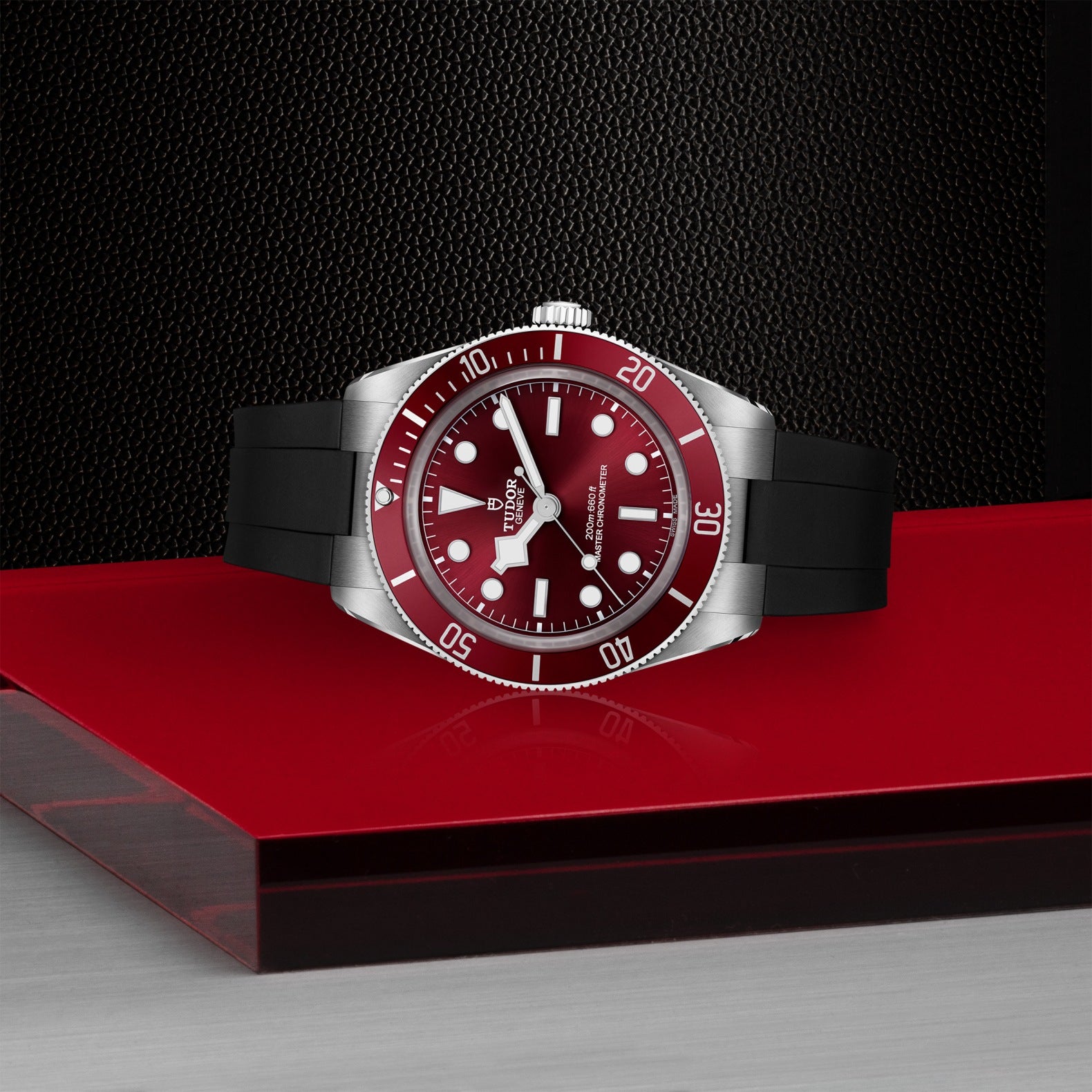 TUDOR Black Bay 58 with Burgundy Dial and Rubber Strap