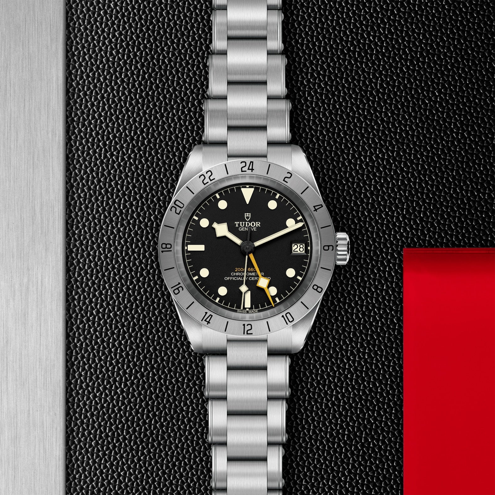 TUDOR Black Bay Pro with 39mm Steel Case and Riveted Steel Bracelet