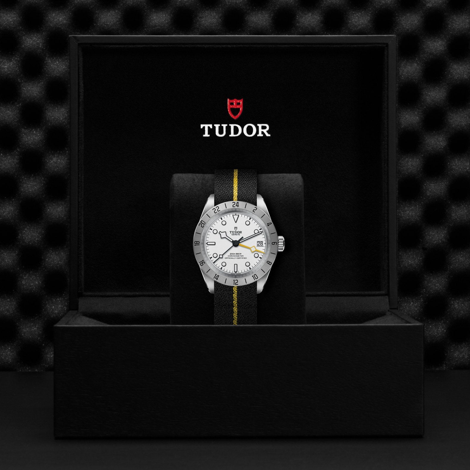 TUDOR Black Bay Pro with 39mm Opaline Dial with Black Fabric Strap