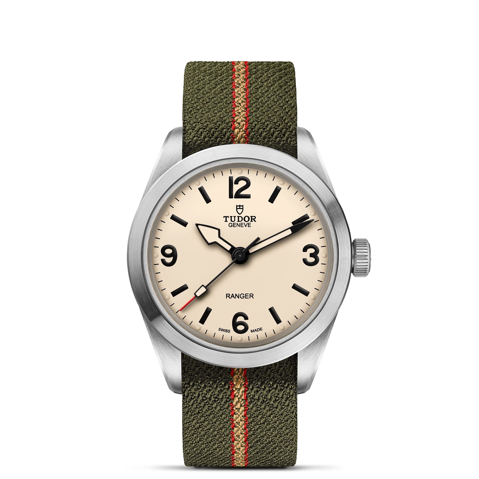 Tudor Ranger with 39mm Fabric Strap and Beige Dial