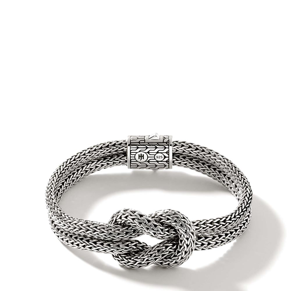 John Hardy Love Knot Silver 10mm Chain Bracelet