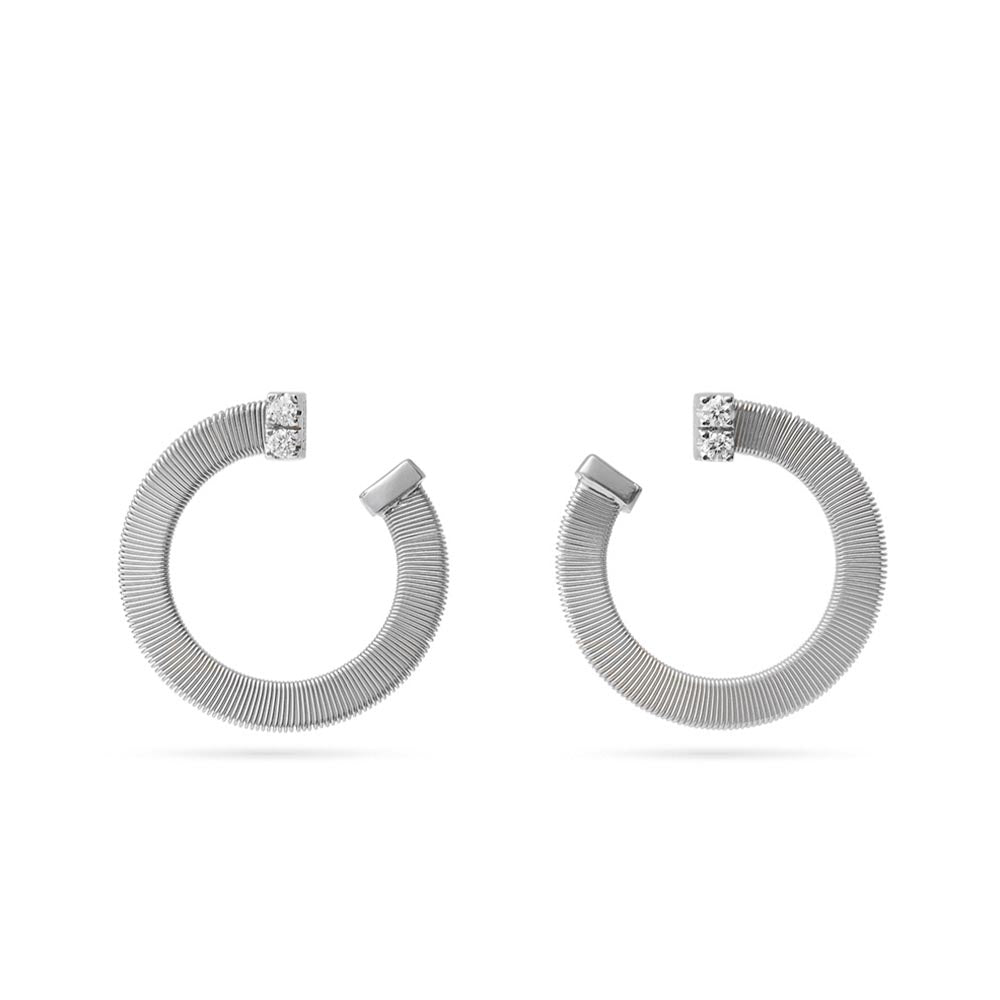 Marco Bicego Masai White Gold and Diamond Earrings