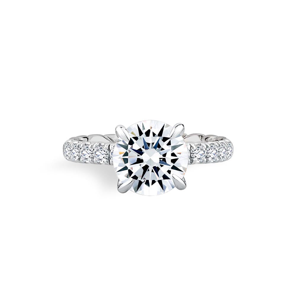 A. Jaffe Quilted Engagement Ring Setting