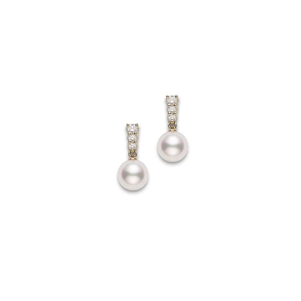Mikimoto Morning Dew Akoya 18K Cultured Pearl Earrings