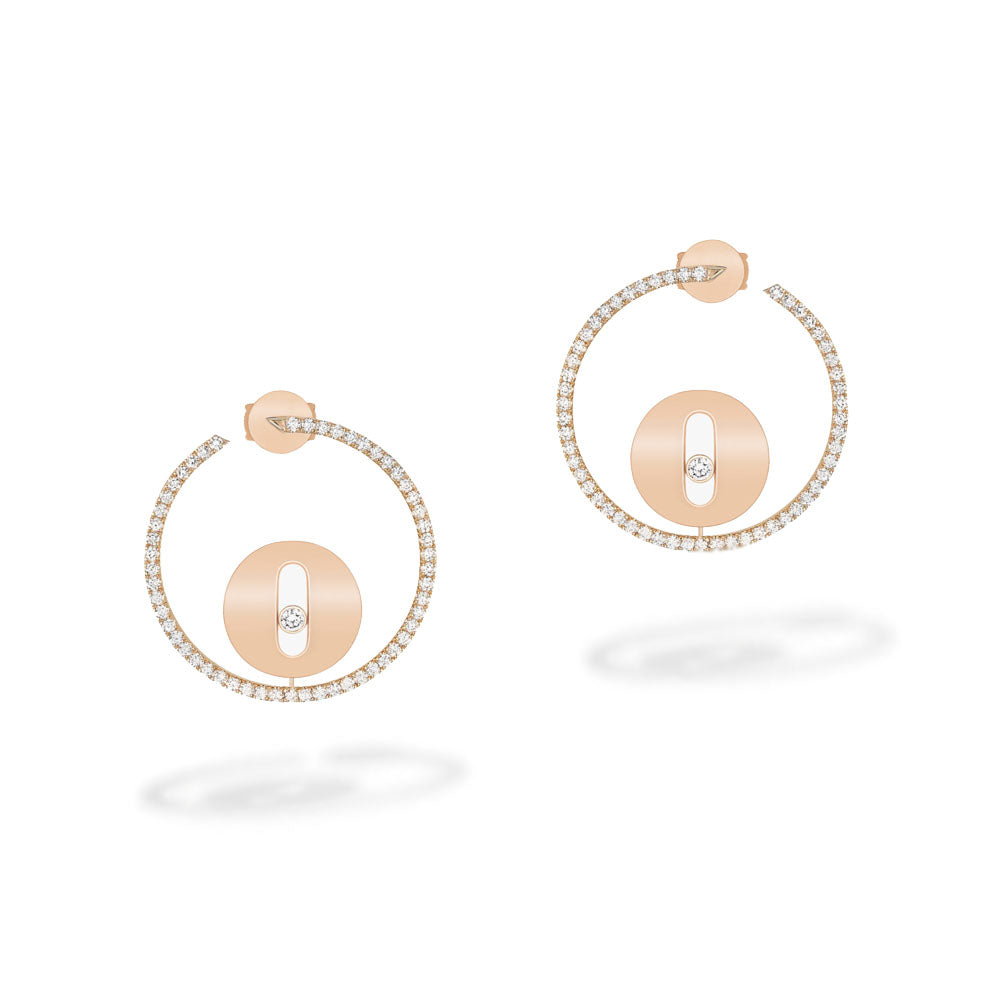 Messika Lucky Move PM Diamond Hoop Earrings