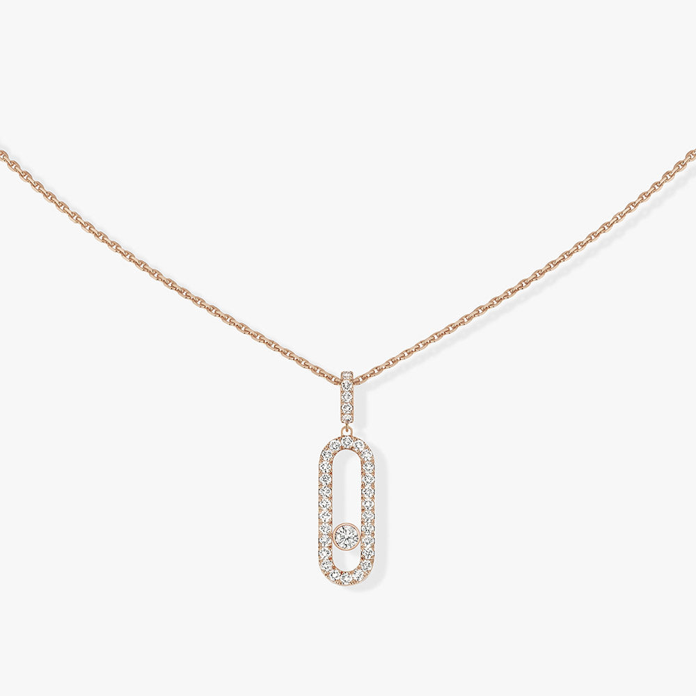 Messika Move Uno Pave LM Diamond Necklace