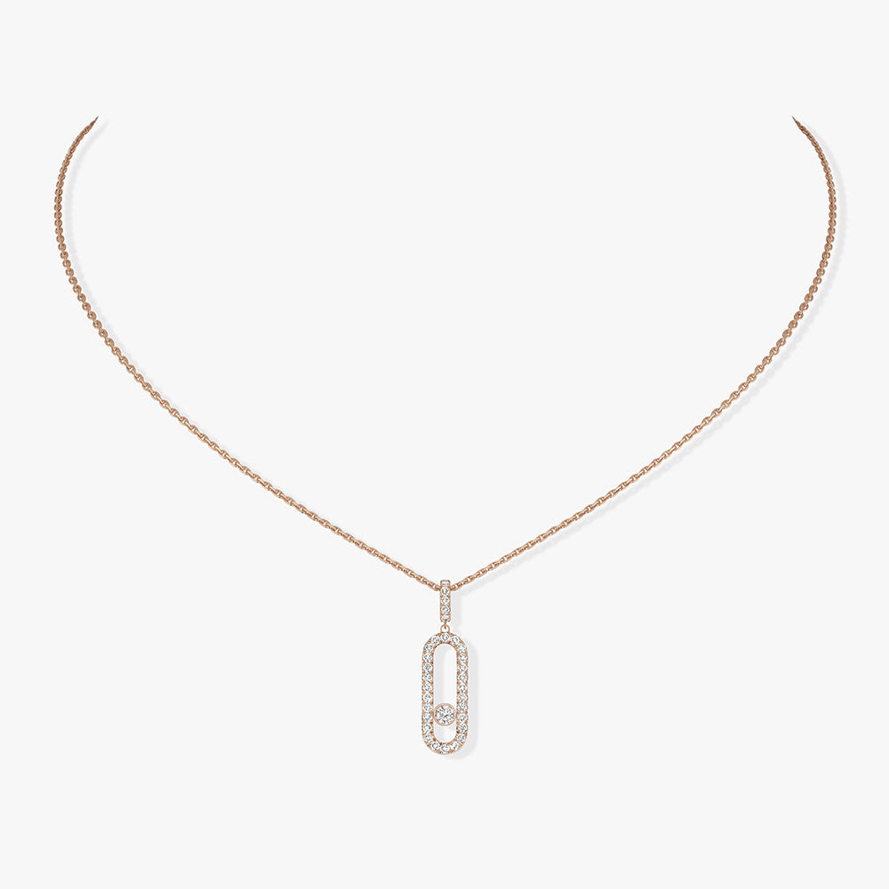Messika Move Uno Pave LM Diamond Necklace