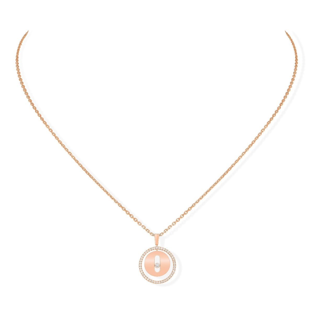 Messika Lucky Move PM Diamond Circle Necklace
